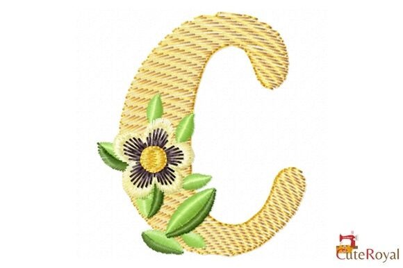 Floral Letter C Embroidery: A Designer’s Review for Boutique Sweatshirt Branding