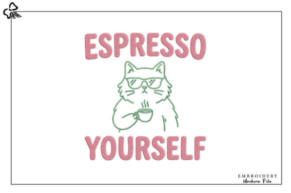 Funny Coffee Cat Embroidery Review for Etsy Sellers