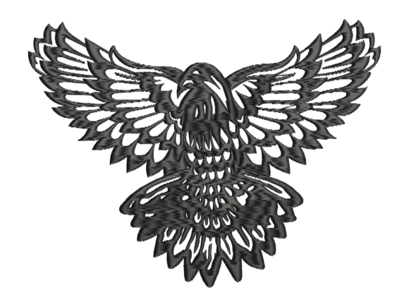 Gothic Eagle Wings Embroidery: A Seasonal Statement for Holiday Crafts