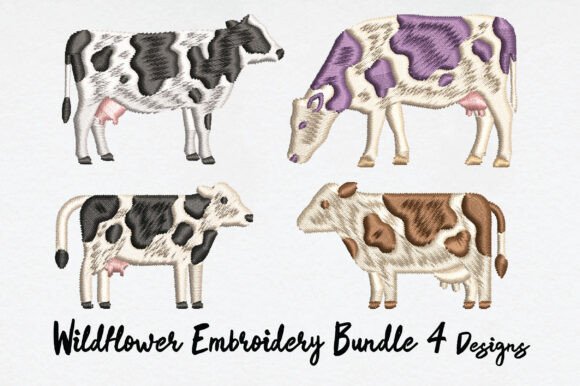 Holstein Cow Embroidery: A Farmhouse Favorite for Craft Fairs