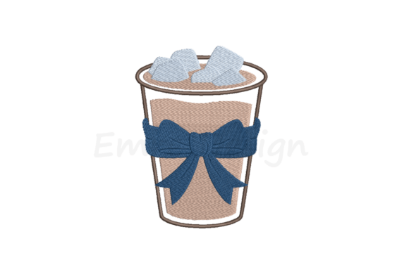 Iced Coffee Embroidery: A Summer Drink Design Review