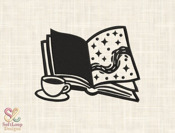 Magic Book Embroidery Design: A Charmed Addition to Craft Fair Goods