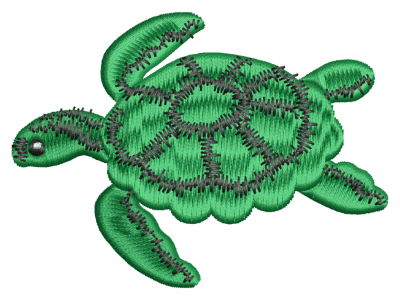 Minimal Sea Turtle Embroidery: A Business Design Review