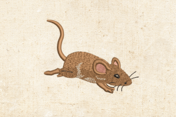 Mouse Embroidery Design: A Playful Touch for Small Business Merch