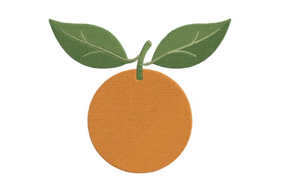 Orange Citrus Design: A Fresh Embroidery Choice for Small Business Branding