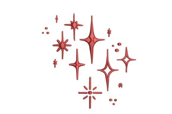 Red Sparkles Embroidery: A Festive Touch for Holiday Creations
