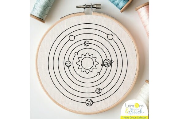 Solar System - Hand Embroidery Design Review